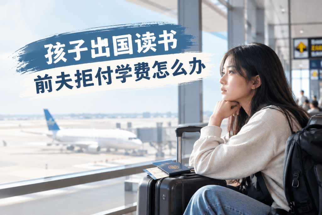 孩子出国读书前夫拒付学费怎么办