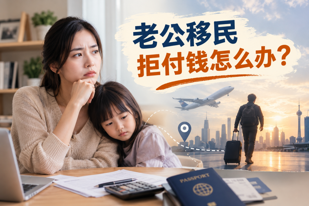 老公移民拒付抚养费