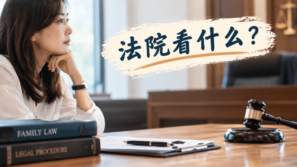 thoughtful moment in family law