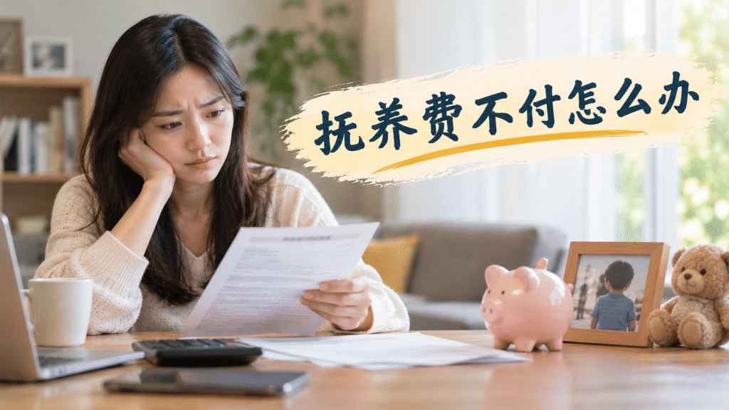 worried parent reviewing family finances